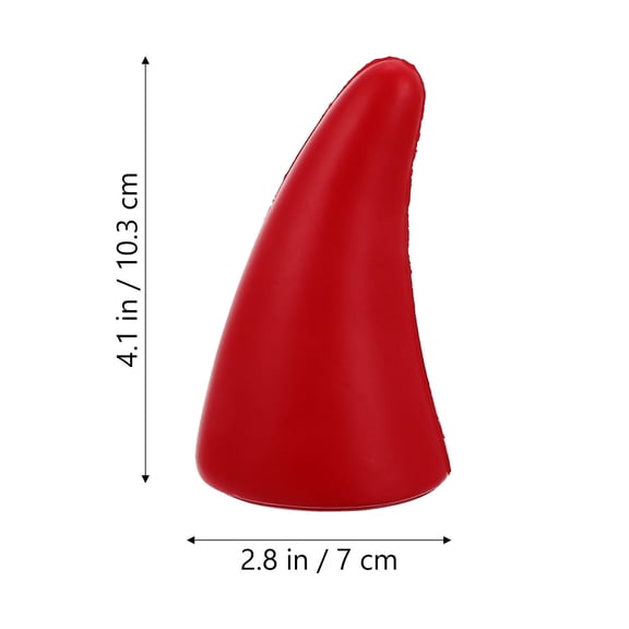 OUNONA Car Roof Decoration Simulation 1 Pair Devil Horns Sticker Red Anti-collision Helmets