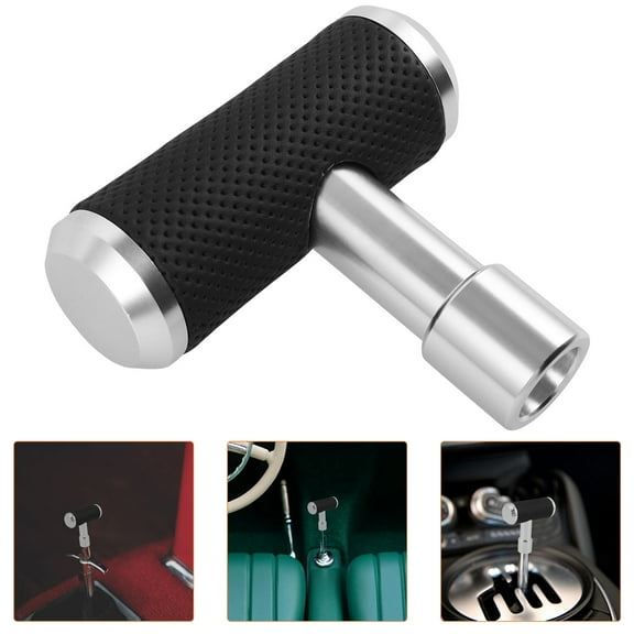 OUNONA Car Shifter Gear Shift Knob 10.50X10.00X4.00CM Silver