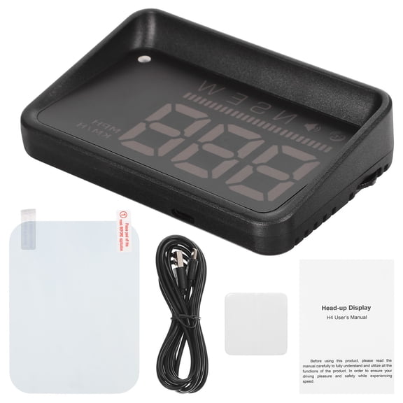 OUNONA Car Display Black Auto Speedometer with Compass and Real Time Driving Alerts