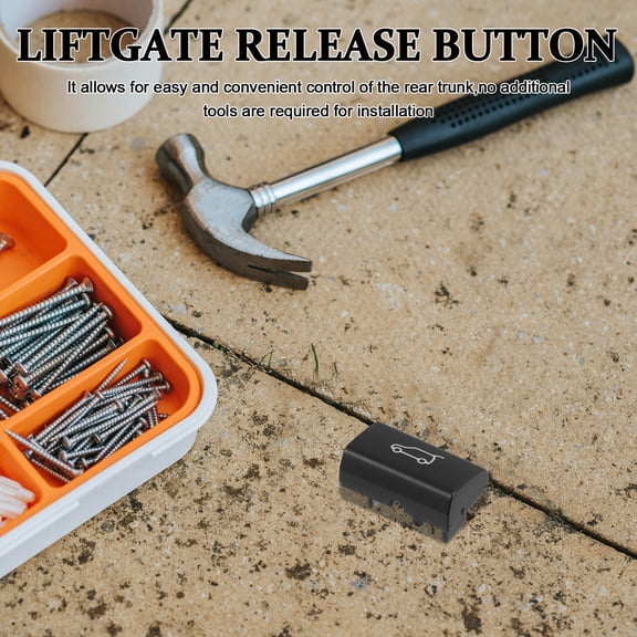 OUNONA Car Trunk Release Switch Compatible for BMW E70 X5 X6 ABS Plastic Simple Installation Tailgate Control Automotive Replacement Parts Rear Trunk Button Cover