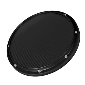 OUNONA Carbon Fiber Drum Pad Black ABS Material Practice Mat for Beginner Drum Players