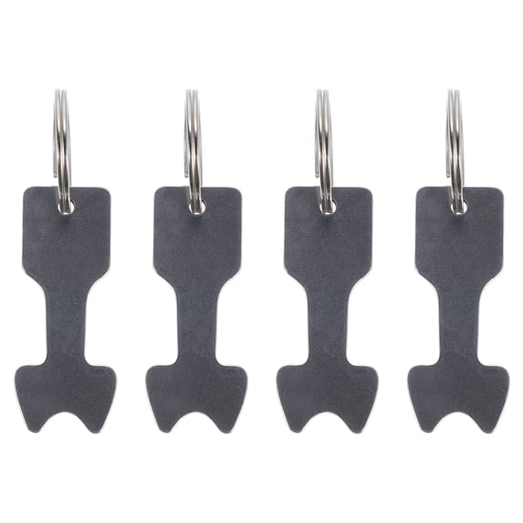 OUNONA 4Pcs Shopping Cart Token Keychain Durable Aluminum Alloy Trolley Opener Accessory