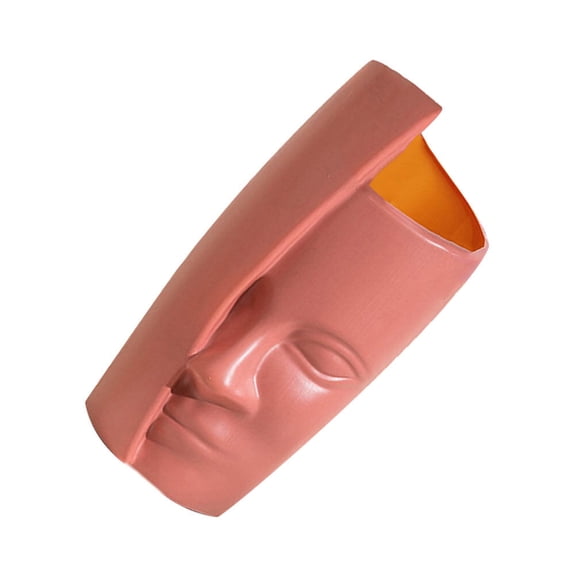 OUNONA Abstract Face Vase Sculpture Cartoon Door Panel Float for Home Decor, Safe and Stylish Decorative Art Piece