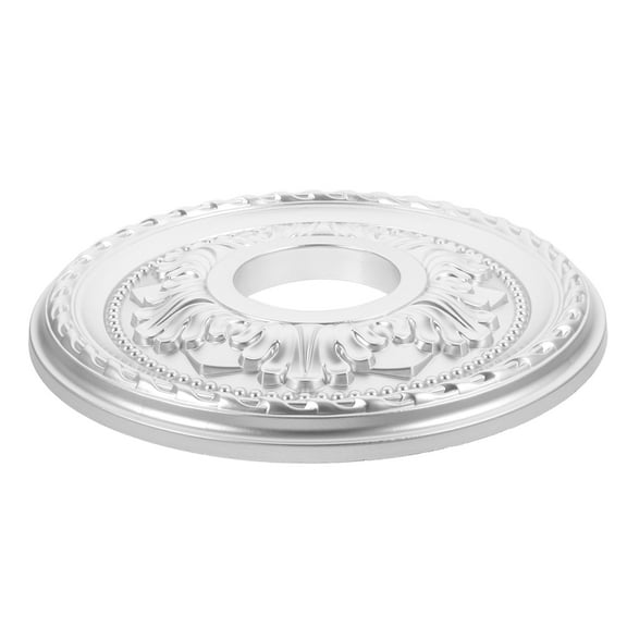 OUNONA Ceiling Light Medallion Chandelier Gypsum Lamp Panel 31.40X31.40X2.00CM