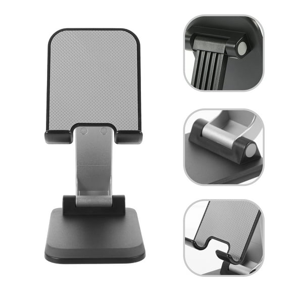 Homoyoyo Mobile Phone Stand for Desk Black with Posture Support and Hands Free Use