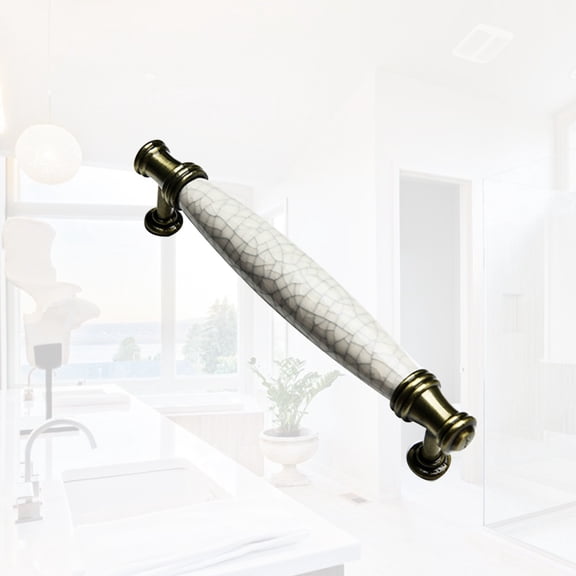 OUNONA  Ceramic Handle Cabinet Hardware Drawer Pulls Vintage Knobs Kitchen