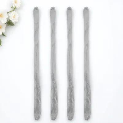 OUNONA Hanging Light Chain Cover 4Pcs Grey Cloth for Chandeliers Rust Prevention