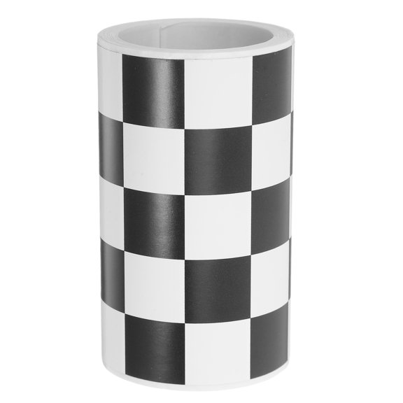 OUNONA adhesive bulletin board border Black and White Checkered, 7.6cm x 5M Sticker