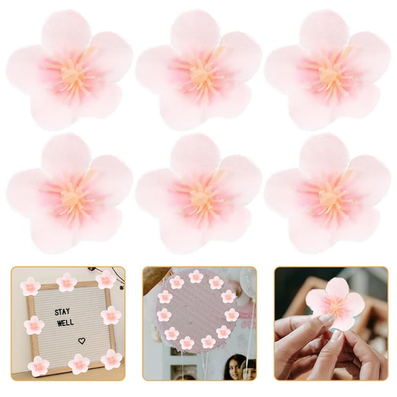 OUNONA  Cherry Blossom Wedding Confetti Petals Fake Heads