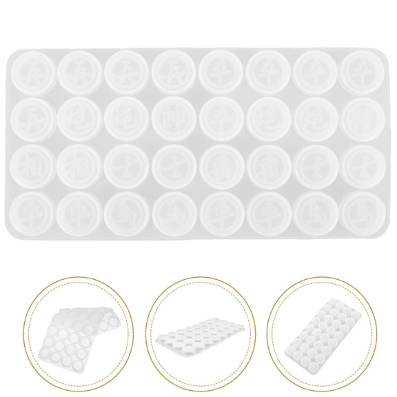 OUNONA White Silicone Mold Making Kit for Chess Pieces, Flexible, Smooth, Reusable Mold Material for Crafting