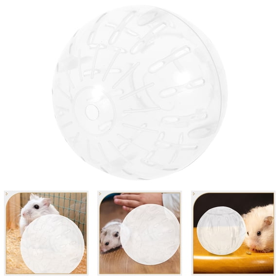 OUNONA Small Animals Running Balls Gerbil Running Ball Plastic White 1Pcs for Pet Owners at Pet Store