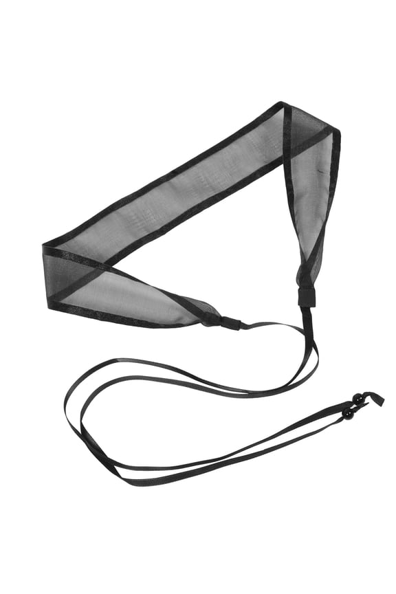 Chinese Style Headband Strap Long Rope Head Band Fabric Black 1Pack for Dances