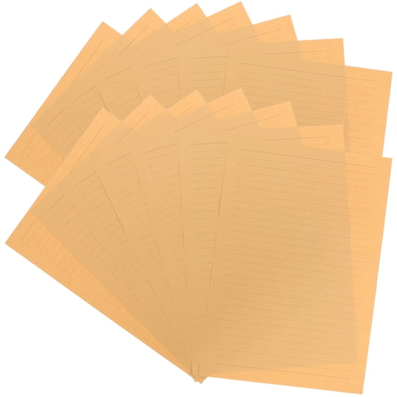OUNONA Chocolate Craft Paper Greeting Cards Kraft Stationery Paper for Writing Use