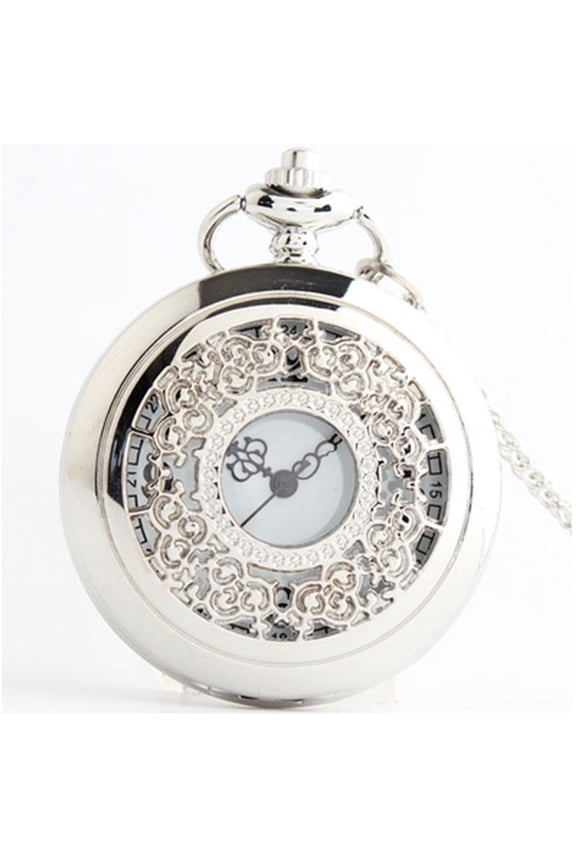 Classic Pocket Watch Durable Quartz Fob Watch for Decoration Use 100% Stainless Steel