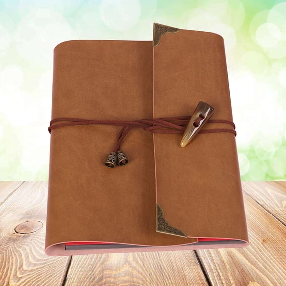 OUNONA Classy Light Brown Art Photo Album for DIY Scrapbooking and Special Occasion Memory Preservation