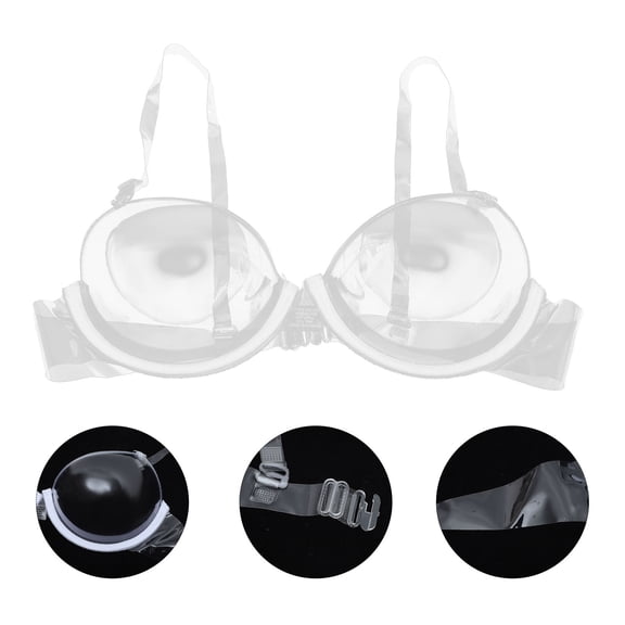 OUNONA Clear Bras Women with Straps Invisible Adjustable Underwire Pregnant Woman Miss