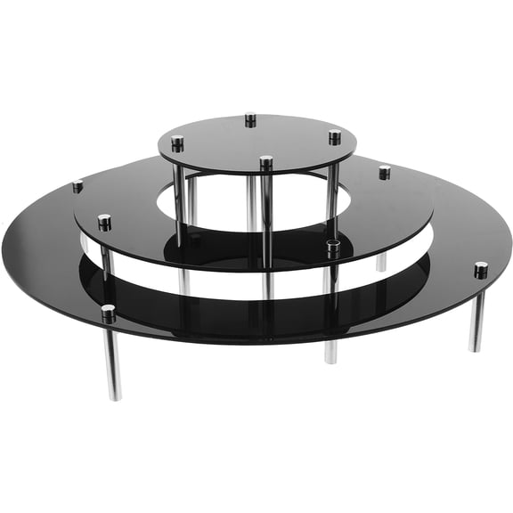 OUNONA Clear Cake Stand Set with Cupcake Riser, Dessert Table Display Rack, and Figures Display Stand