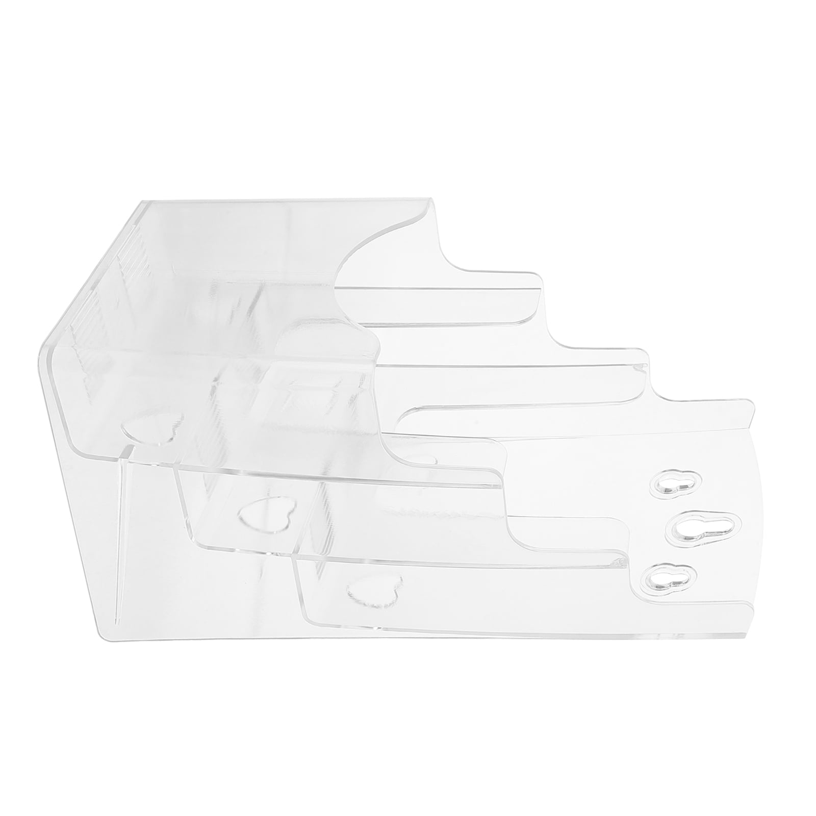 OUNONA Clear File Rack Pamphlet Holder Wall Mount Brochure Rack ...