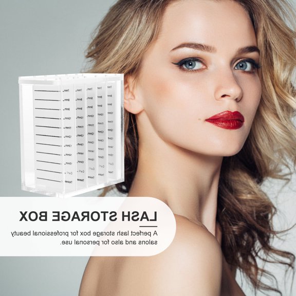 OUNONA Clear False Eyelash Packaging Box, Lash Storage Case with Fine Workmanship for Eyelash