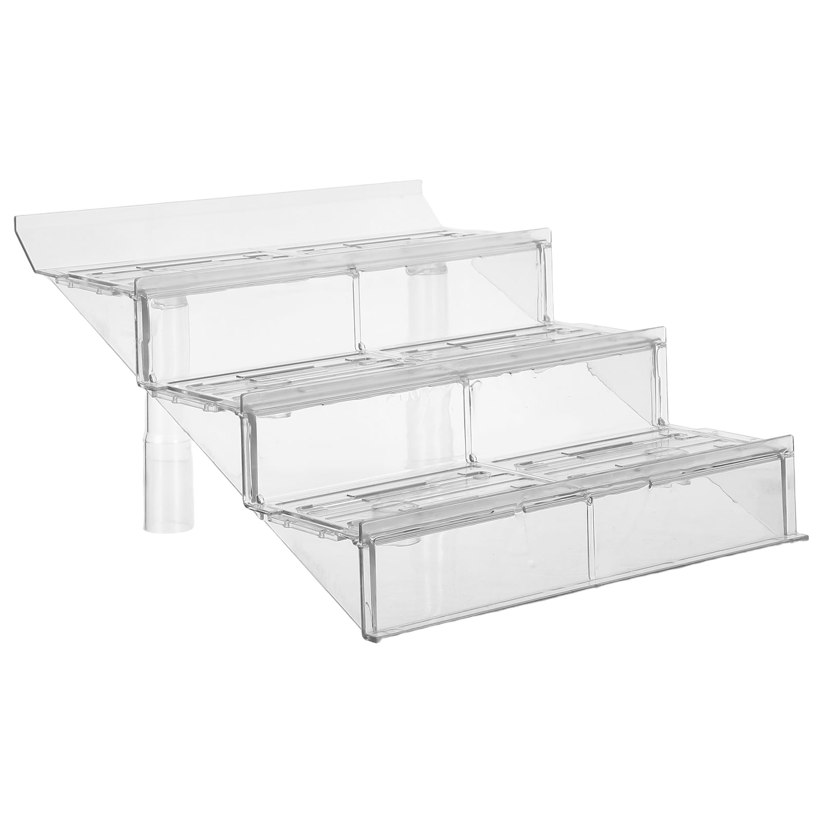 OUNONA Clear Plastic Refrigerated Display Riser with Tiered Design for ...