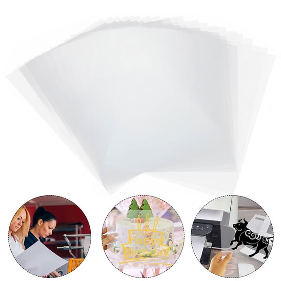 OUNONA Transparent Inkjet Printer Film Sheets for Overhead Projectors, Clear Precision Print Transfer Film,