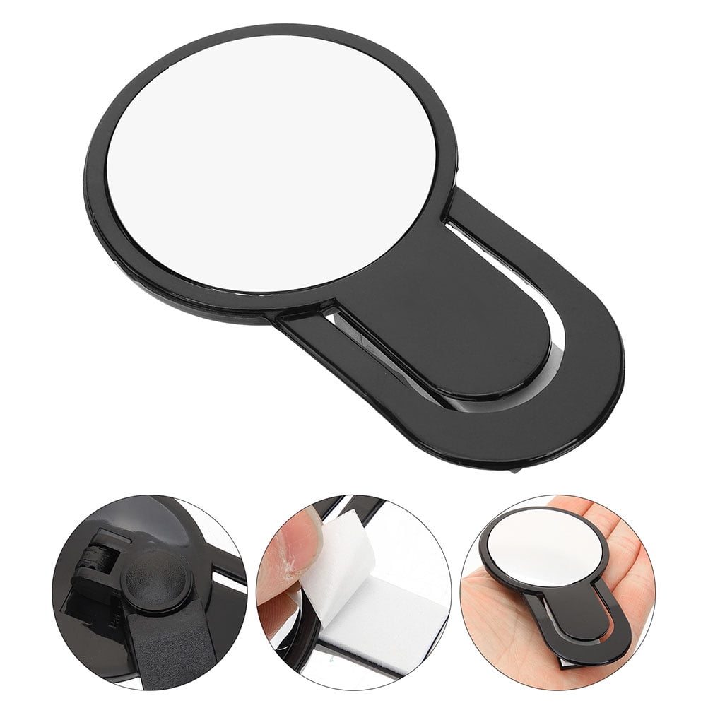 OUNONA Computer Desk Rear View Mirror with Clamp Lightweight Black ...