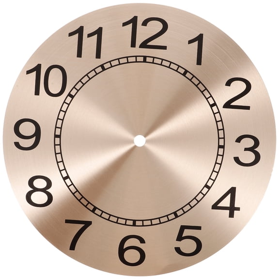 OUNONA Clock Parts Clock Dial with Metal for Home 1Pack