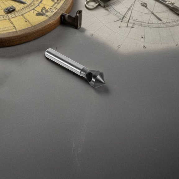 OUNONA Cobalt Coated Chamfering Drill Bit for Metal with Efficient Chip Removal HSS Grey 35mm