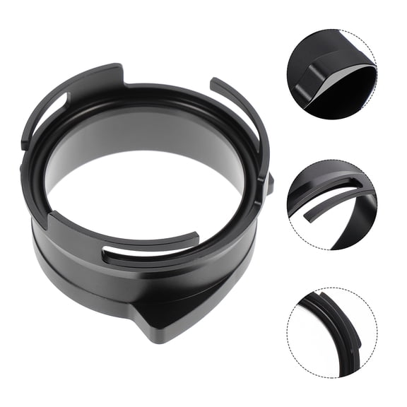 OUNONA Coffee Machine Accessories Espresso Dosing Funnel Maker Black