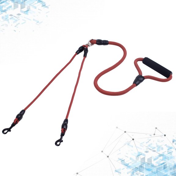 OUNONA Nylon Dog Leash with Double Metal Hooks and Foam Handle, Pet Walking Cable for Training, Outdoor Supplies