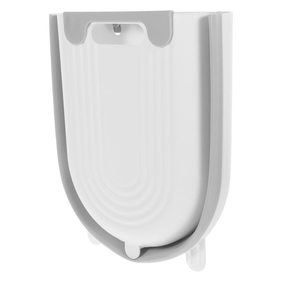 OUNONA Plastic Trash Can for Kitchen Use with Spacious Mouth and Pressure Ring Design Multi 10.5x12.8x23.6 Inches