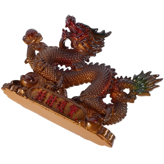 OUNONA Color Changing Dragon Statue Tea Pet Resin Dragon Figurine Dragon Ornament Desktop Dragon Model
