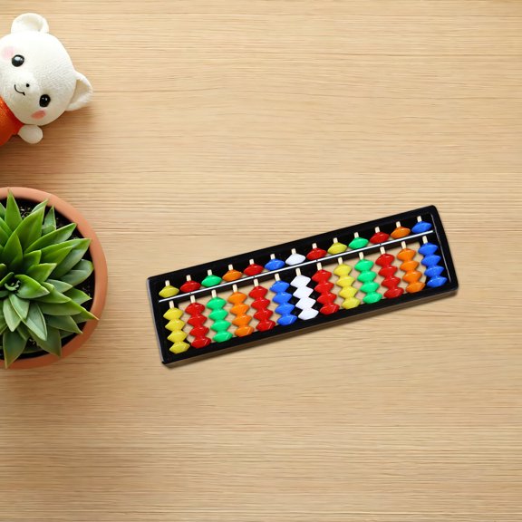 OUNONA 2Pcs Assorted Color Plastic Abacus Made of Premium ABS for Mental Arithmetic Training