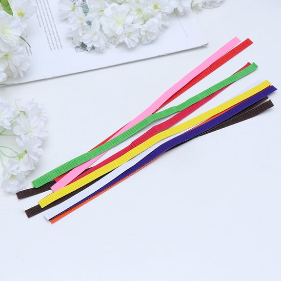 OUNONA Colorful Kraft Paper Strips for DIY Handmade Crafts and Party Decorations 60pcs Assorted Color