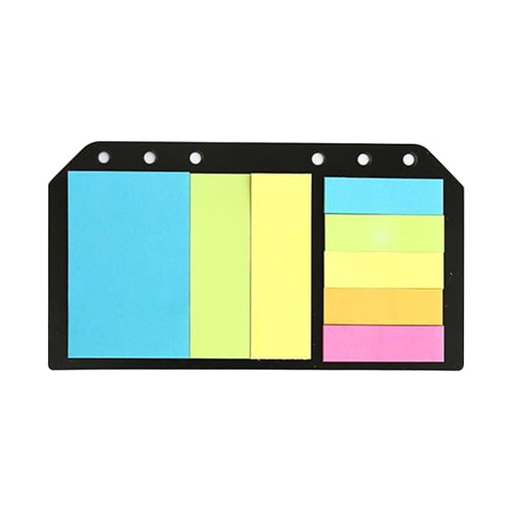 OUNONA Colorful Loose-leaf Self-adhesive N Times Label Bookmark Stickers, Fluorescent Paper Classified Index Tabs