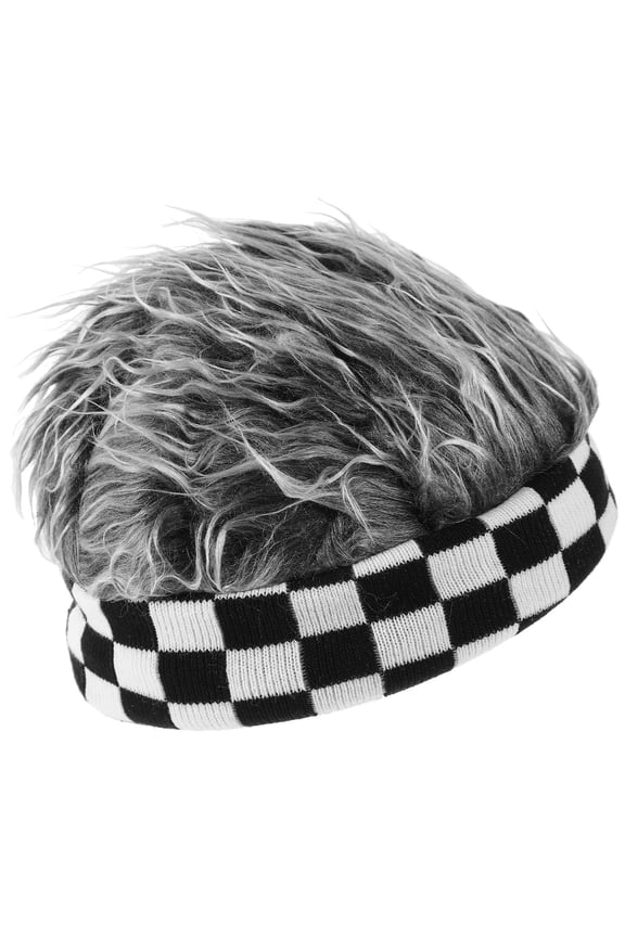 Comfortable Knit Beanie Wig Hat Hair Cap Wig for Beach Fishing Travel and Outdoor