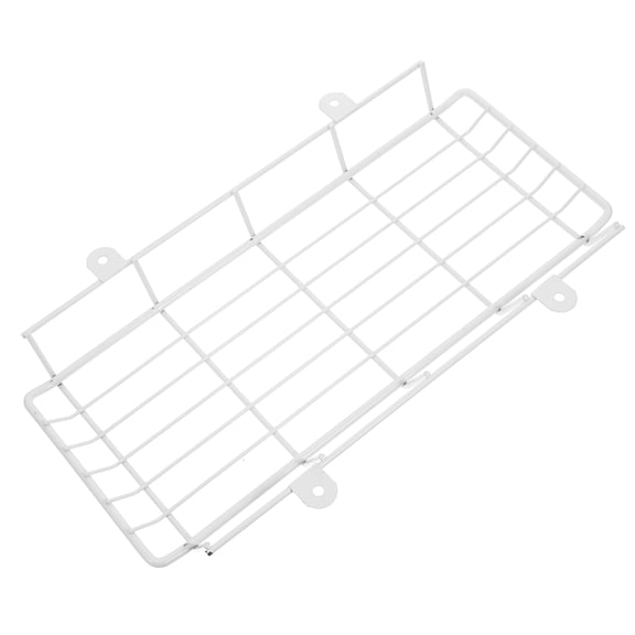 HOMOBABE Ceiling Light Fixture Cover Emergency Light Cage Guard White Iron 1PC For Business