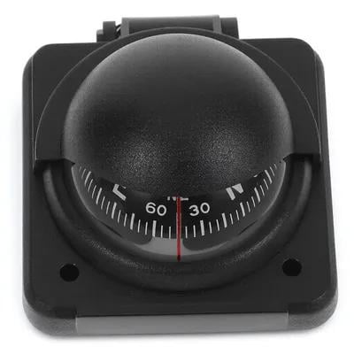 OUNONA Black High Precision Compass for Car and Marine Use, Easy Dash Mount Installation, and Accurate Navigation Tool
