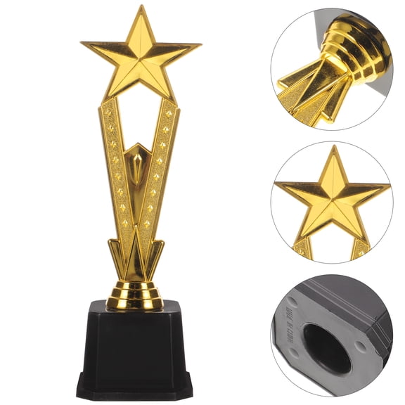 OUNONA Competition Trophy in Golden Color for School Ceremony and Celebration Award Decoration
