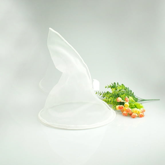 OUNONA Cone Reusable Nylon Fine Mesh Food Strainer Filter Bag for Home Honey Kitchen Tools Accessories