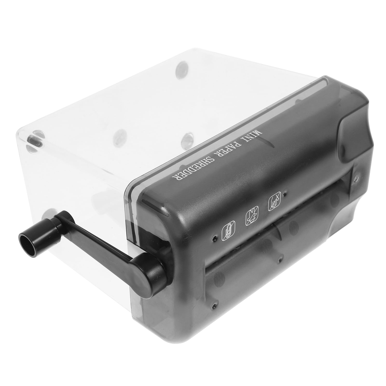 OUNONA Convenient Paper Shredder Crosscut Hand-cranked Work Office