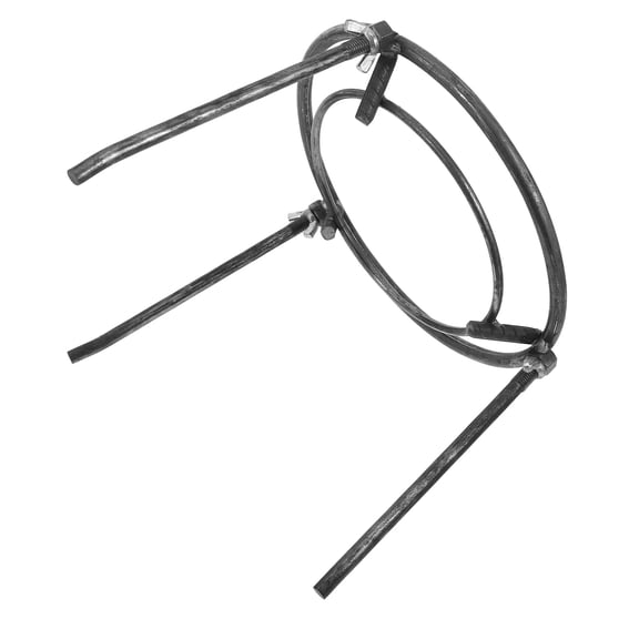 OUNONA Cooking Pot Rack Triangular Pot Holder 28.00X28.00X25.00CM Black