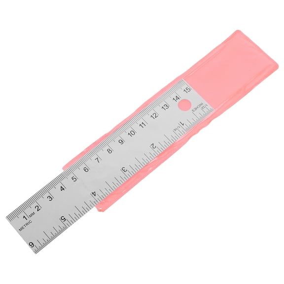 OUNONA  Cork Ruler Heavy Duty Hook Keeper Pendant Light Fixtures Car Key Chains Ladder Student Silver