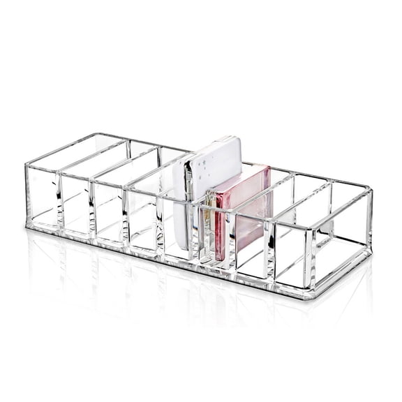 OUNONA  Cosmetic Storage Box Makeup Display Clear Organizer Multifunctional Rack