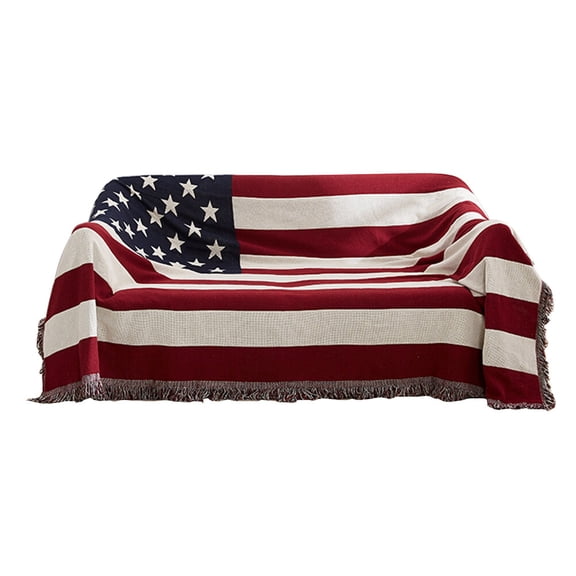 OUNONA Cotton Sofa Cover with Design, Tapestry Wall Hanging and Carpet Cloth Decoration, 180x130cm