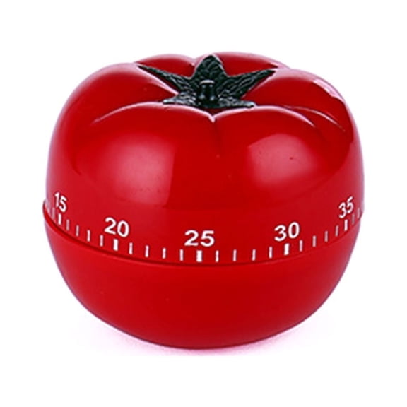 OUNONA Red Kitchen Timer Mechanical Countdown Timer for Cooking Baking and Kitchen Use