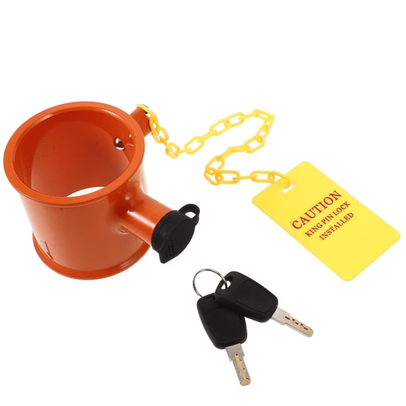 OUNONA Coupler Lock for Travel Trailer Accessories Towing Pin Orange