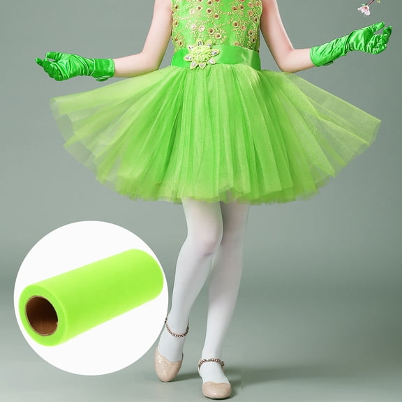 OUNONA Craft Fabric Ribbons Roll of Decorative Tulle Tulles Bows for Needlework