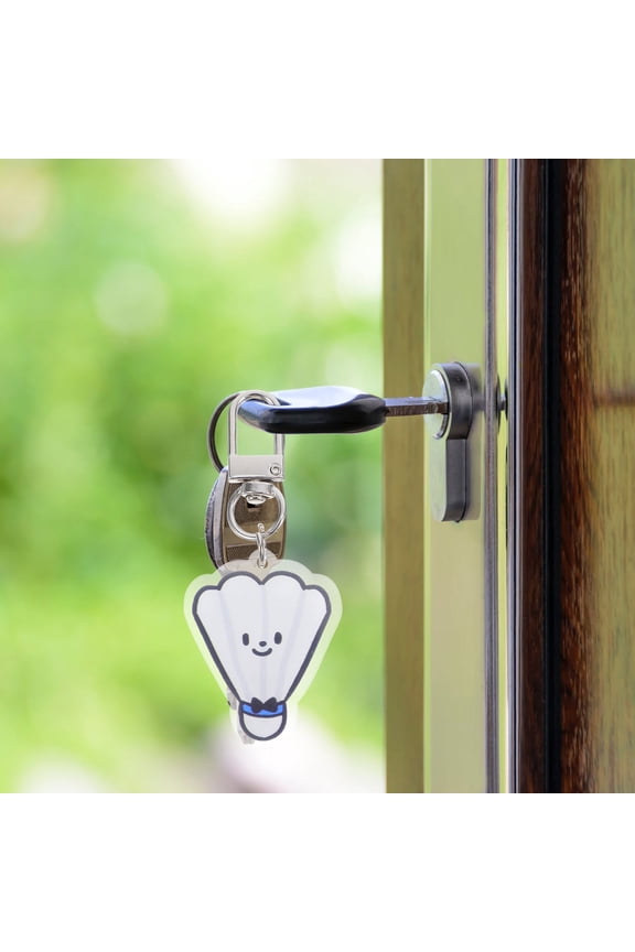 Tineasur 4pcs Mini Backpack Keychain Set, Sports Equipment Shape Key Decorations for Boys Back to School Accessories