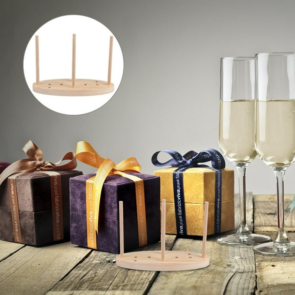 OUNONA Creative Bow Maker Tool for DIY Craft Projects in Beige Color Made of Wood